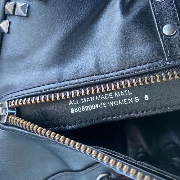 Poison 101 Demonia Boots Women 6 Black Goth Punk Studs Spikes Side Zip Lace Up - Picture 14 of 16